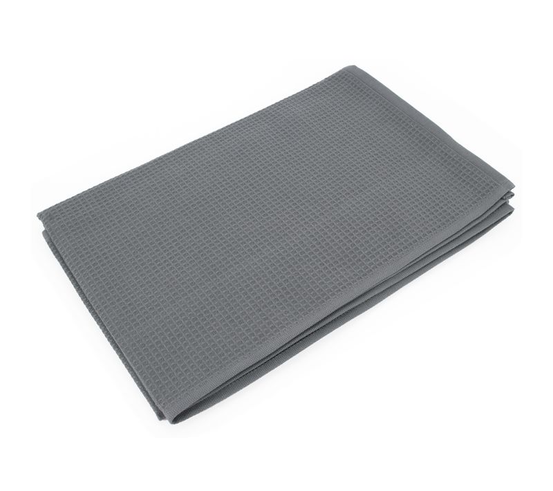 Drap De Bain 90x160 Cm Nid D'abeille Pure Waffle 300 G/m² Anthracite