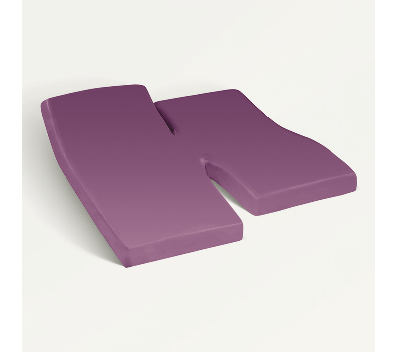 Drap Housse Relaxation Uni 2x80x200 Cm Coton Alto Raisin Tête Pied Relevable