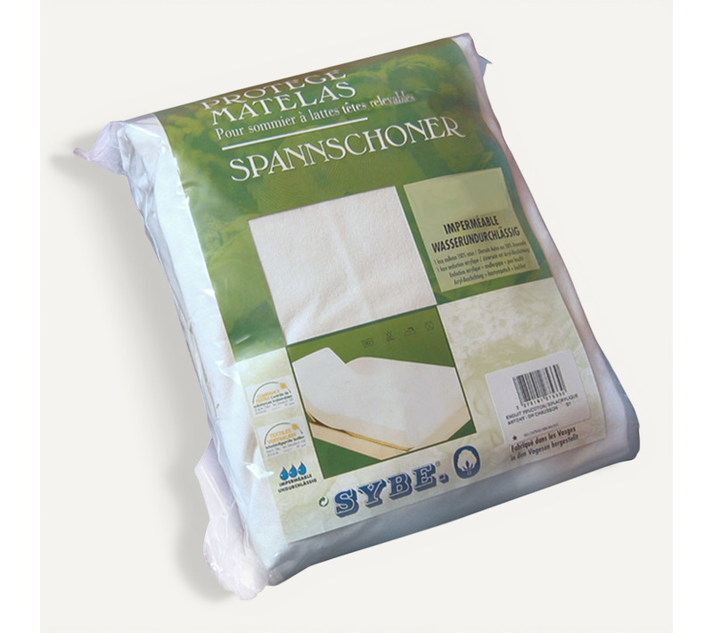 Protège Matelas Imperméable Antony 2x70x200 Cm Bonnet 23 Cm Coton Lit Articulé Tr