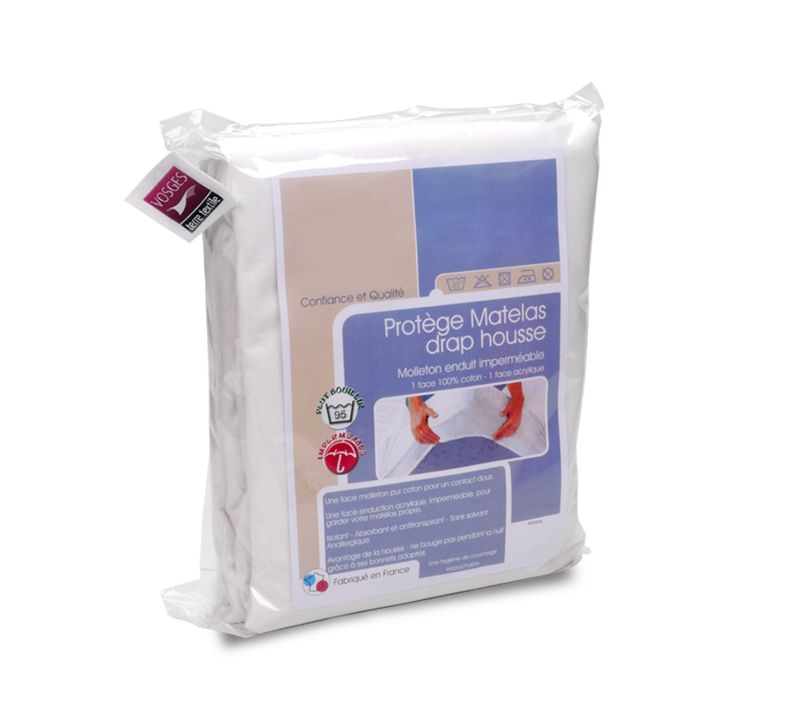 Protège Matelas Imperméable Antony 140x210 Cm Bonnet 40 Cm Coton