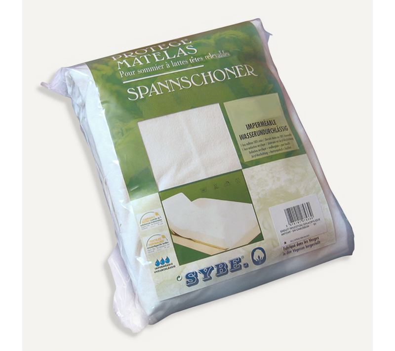 Protège Matelas Imperméable Antony 2x100x200 Cm Bonnet 30 Cm Coton Lit Articulé Tr