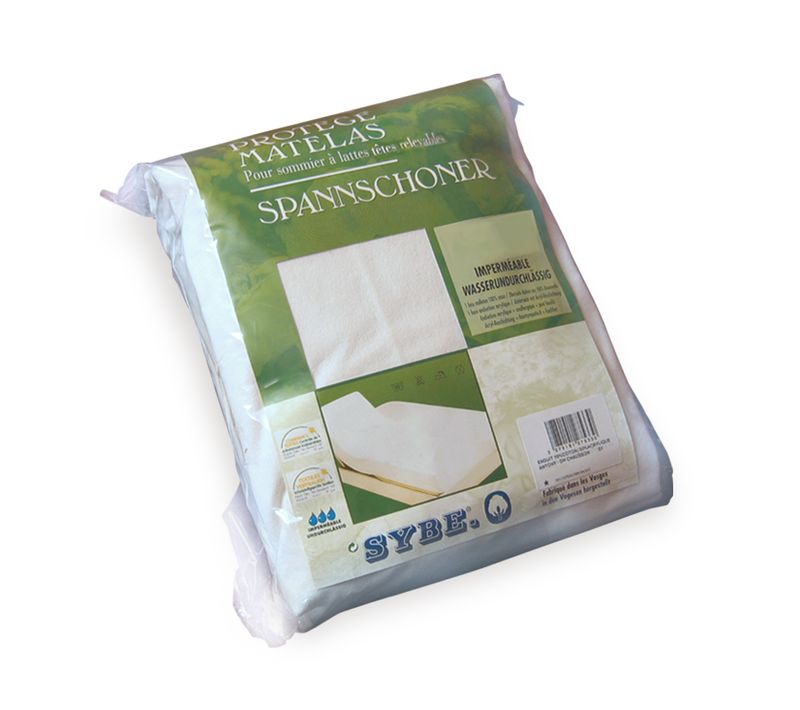 Protège Matelas Imperméable Antony 2x80x190 Cm Bonnet 30 Cm Coton Lit Articulé Tr