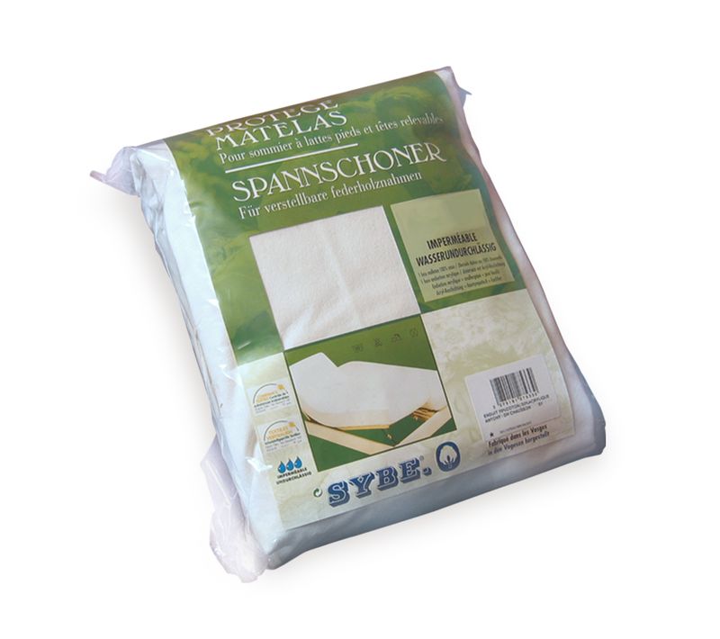 Protège Matelas Imperméable Antony 2x80x190 Cm Bonnet 30 Cm Coton Lit Articulé Tpr