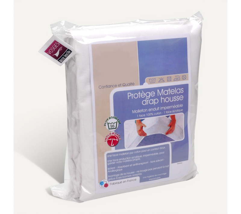 Protège Matelas Imperméable Antony 200x210 Cm Bonnet 30 Cm Coton