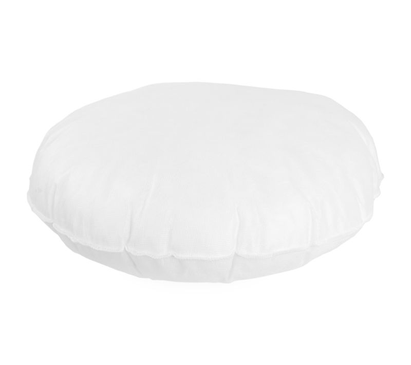 Coussin à Recouvrir Rond 45 Cm C Bullet Blanc Garnissage Polyester