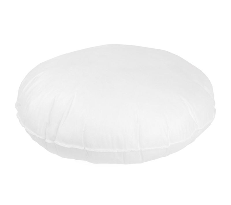 Coussin À Recouvrir Rond 50 Cm C Bullet Blanc Garnissage Polyester