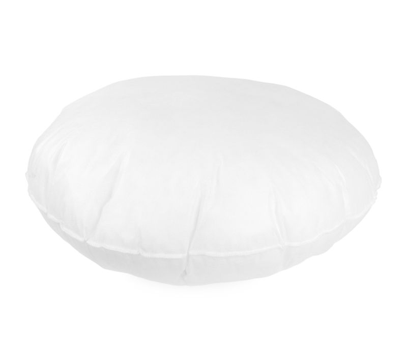 Coussin à Recouvrir Rond 55 Cm C Bullet Blanc Garnissage Polyester