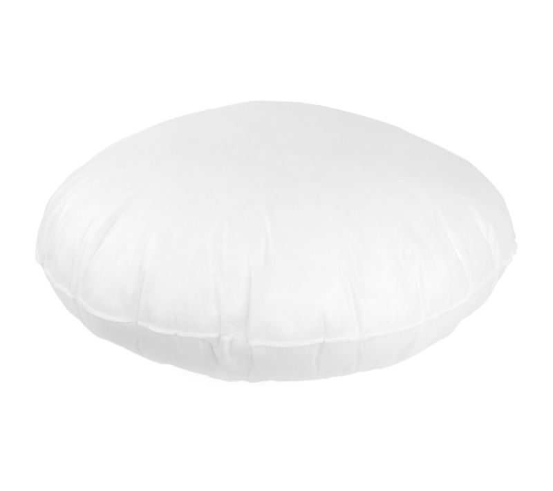 Coussin À Recouvrir Rond 65 Cm C Bullet Blanc Garnissage Polyester