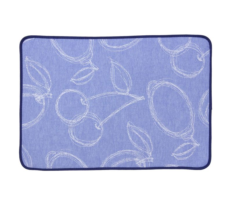 Set De Table Matelassé 35x50 Cm Coton Line Bleu