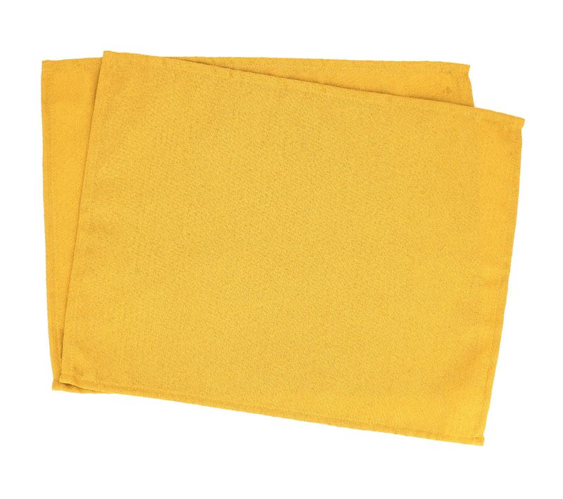 Lot De 2 Sets De Table 35x45 Cm Jacquard Coton Cube Jaune Curcuma
