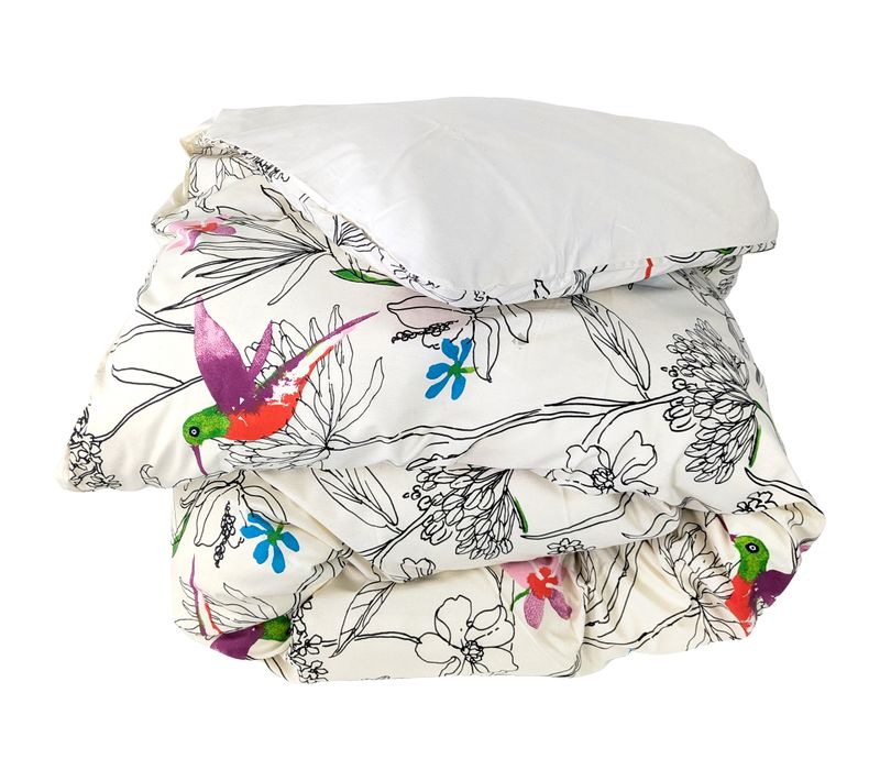 Housse De Couette 240x220 Cm Coton Amazonia Ecru