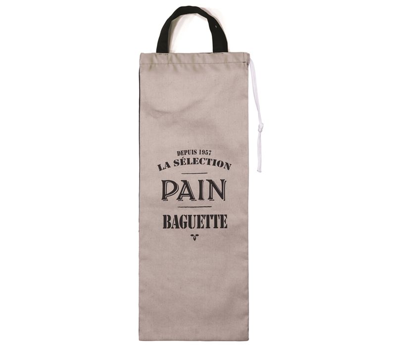 Sac à Pain Bistrot Taupe/noir