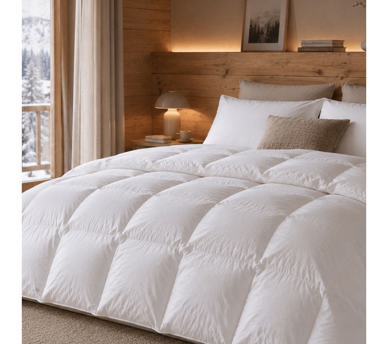 Couette 260x240 Cm été Island Garnissage Naturel Duvet De Canard 200g/m2