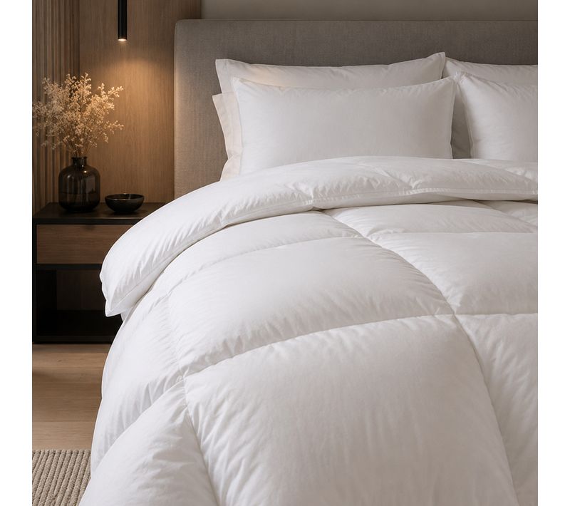 Couette 140x200 Cm Hiver Finlande Garnissage Naturel Duvet De Canard 300g/m2
