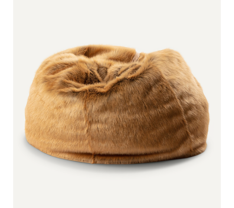 Pouf En Peluche Lièvre Brun Lewis Avec Remplissage
