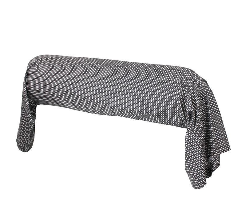 Taie De Traversin 140x43 Cm Satin De Coton Enzo Noir