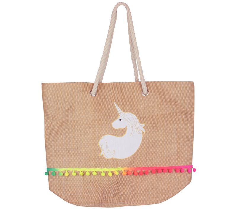 Sac De Plage Pompon Licorne