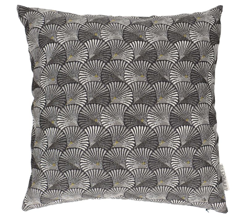 Housse De Coussin 40x40 Cm Shell Gris Argent