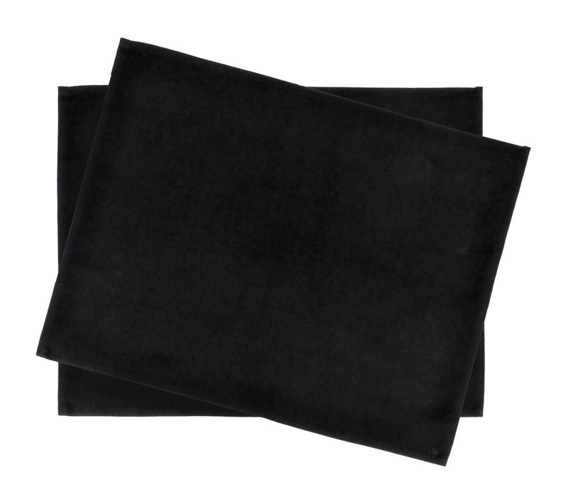 Lot De 2 Set De Table 35x45 Cm Diabolo Noir Traitement Teflon
