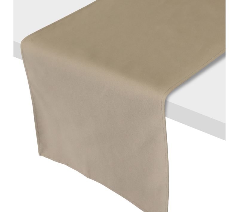 Chemin De Table 45x150 Cm Diabolo Marron Tourterelle Traitement Teflon