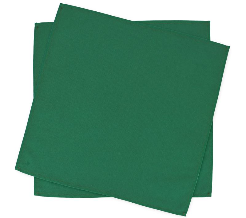 Lot De 2 Set De Table Carré 45x45 Cm Diabolo Vert Sapin Traitement Teflon