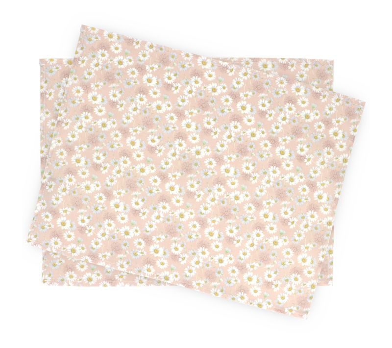 Set De Table Enduit 35x45 Cm Aster Rose Poudré