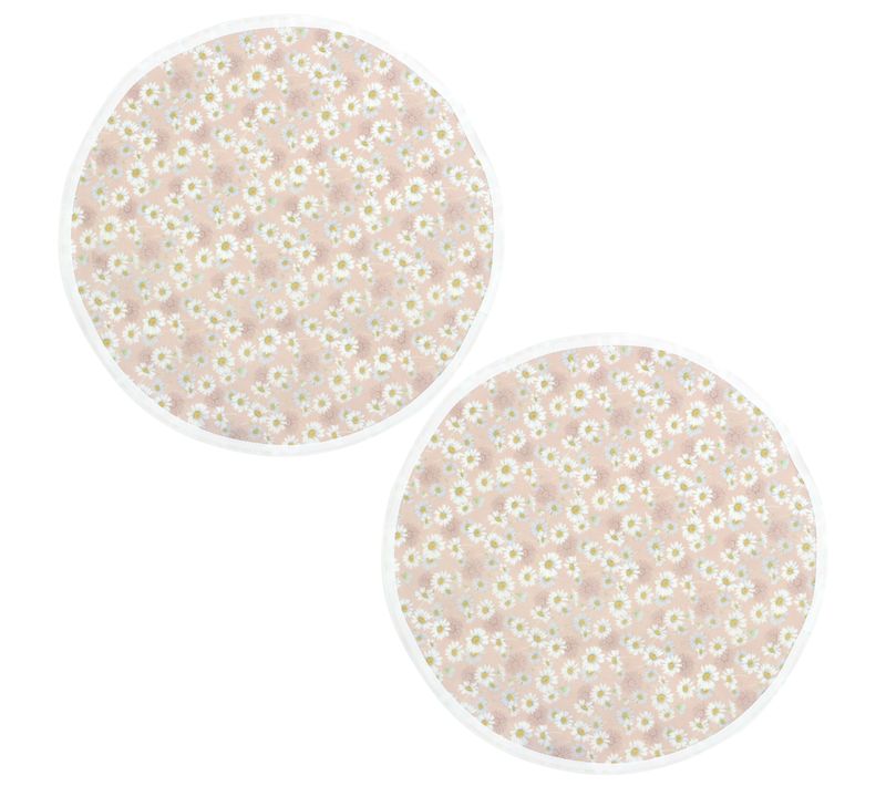 Set De Table Enduit 38 Cm Aster Rose Poudré