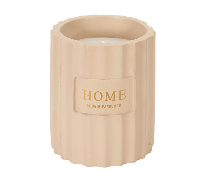 Bougie Parfumée Ciment Senteur Framboise Rose