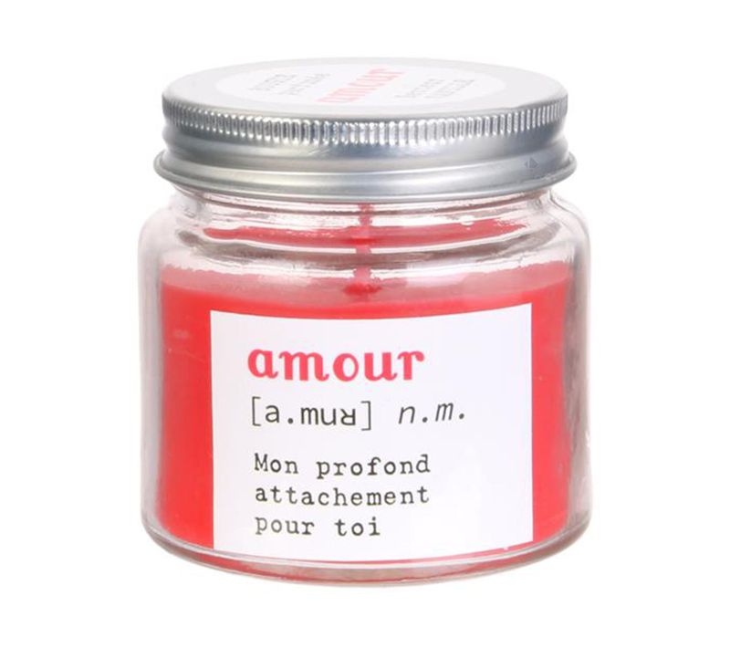 Bougie Parfumée Vaso Amour Rouge Senteur Vanille