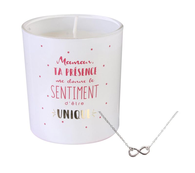 Bougie Parfumée Marbella Blanche + Bracelet Surprise