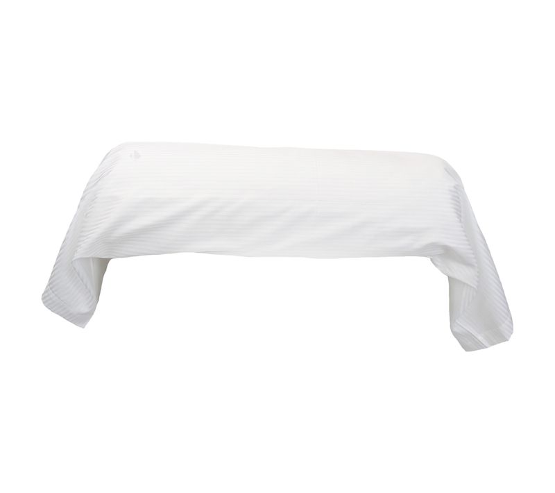 Taie De Traversin 200x43 Cm Satin De Coton Grand Hôtel Blanc