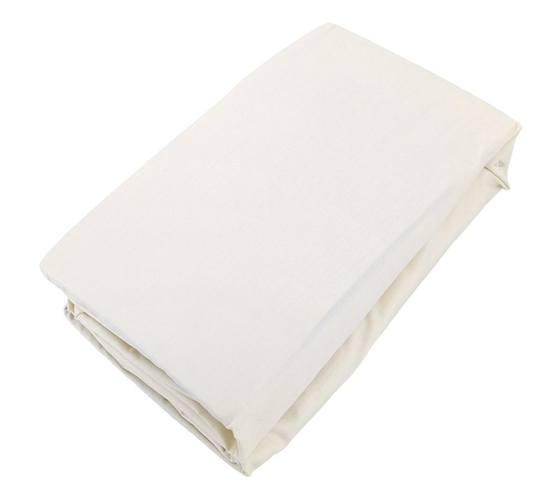 Drap Housse Uni 160x200 Cm Bonnet 35 Cm Percale De Coton Manoir Ivoire