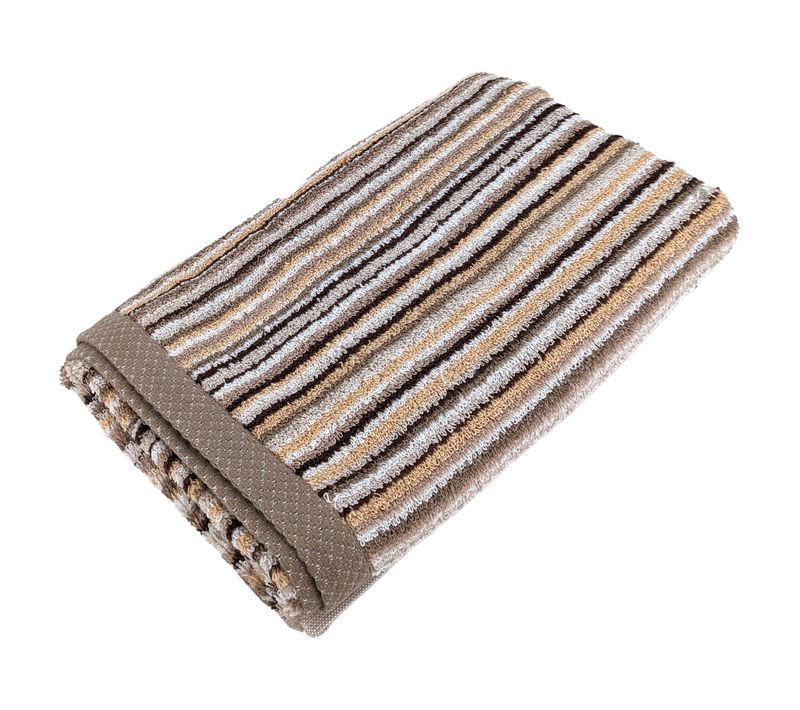 Serviettes De Toilette 50x100 Cm Coton 500g/m2 Pure Stripes Ii Beige