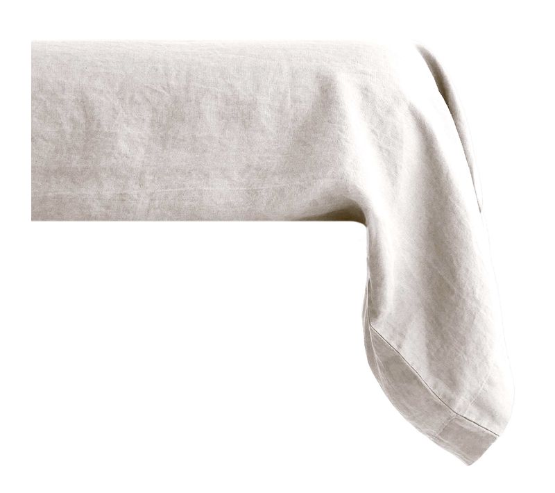 Taie De Traversin Palace Pur Coton Lavé 195x43 Cm Uni Beige Naturel
