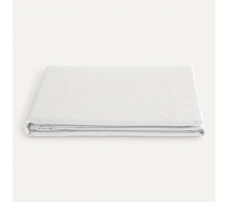 Drap Plat 270x300 Cm Percale De Coton Manoir Gris Perle