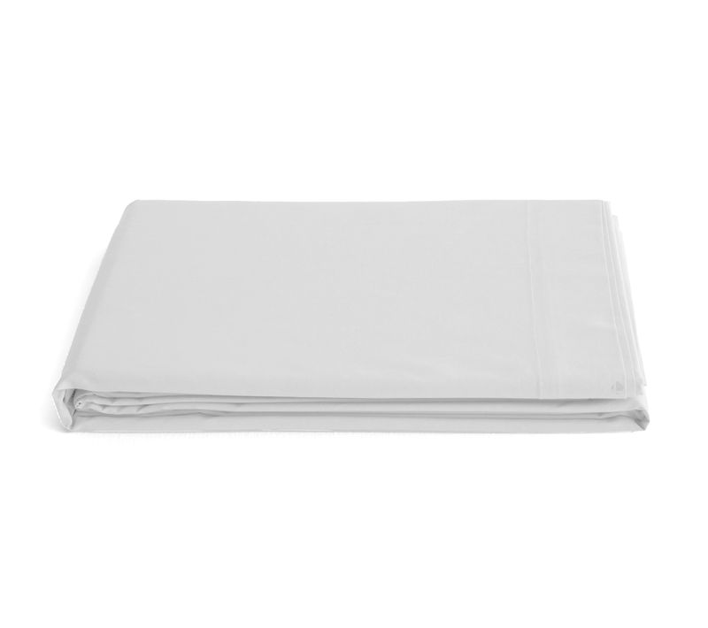 Drap Plat 180x290 Cm Percale De Coton Manoir Blanc Neige