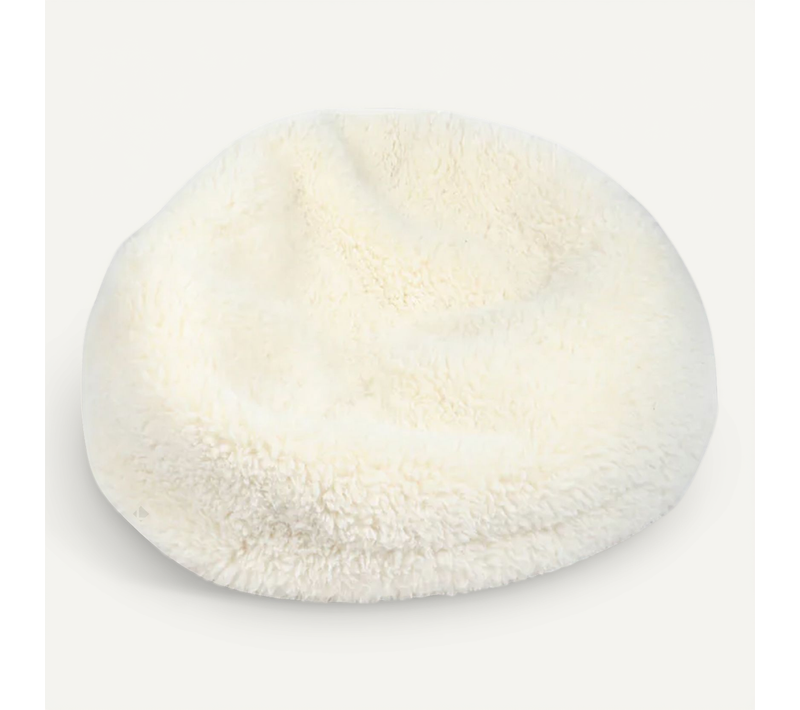 Pouf Medium Polyester Et Fausse Fourrure Collection Soft Animals Mouton Avec Garnissage