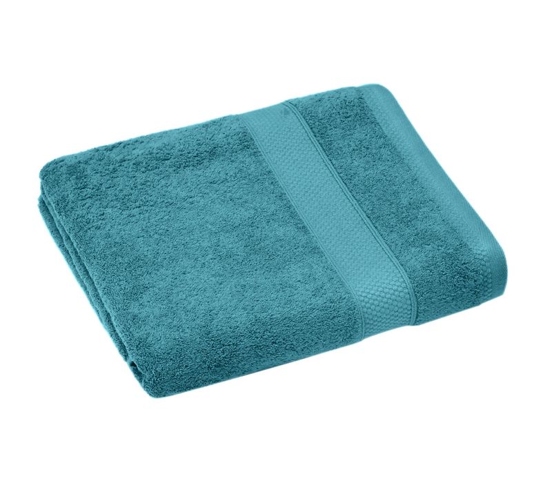 Serviette De Toilette Coton 550g/m2 50x90 Cm Naïa Bleu Cérulé