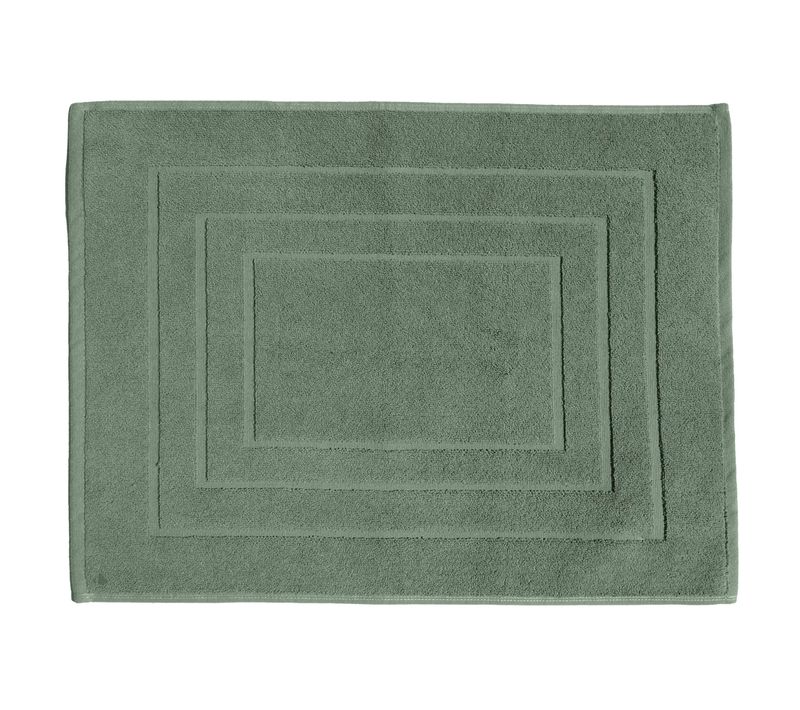 Tapis De Bain Coton 1000g/m2 Collection Naïa 80x60 Cm Vert Olive