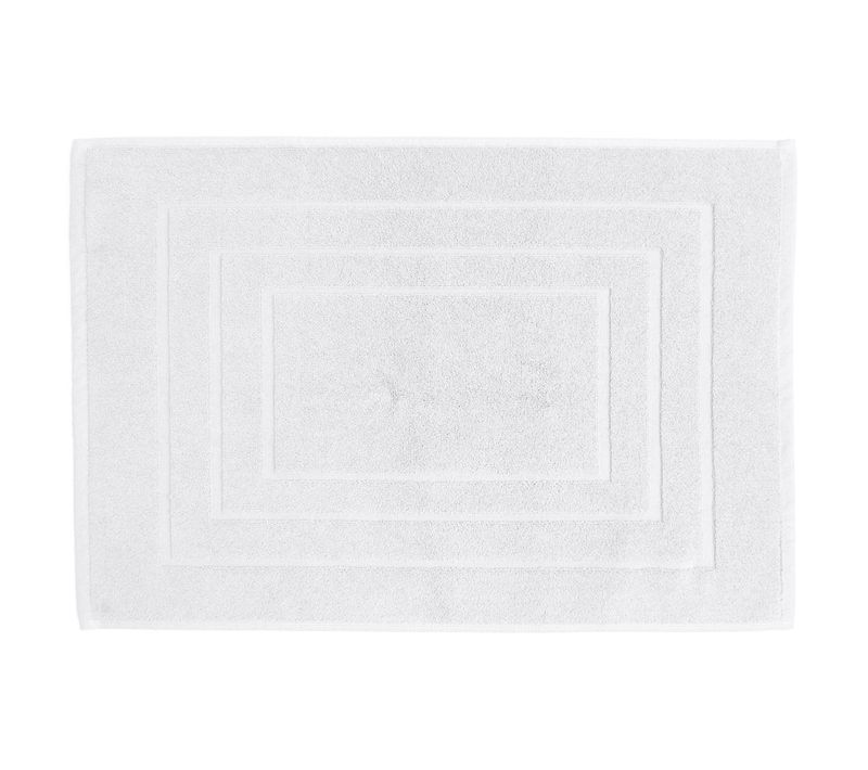 Tapis De Bain Coton 1000g/m2 Collection Naïa 60x40 Cm Blanc