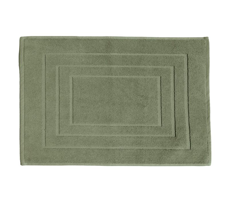Tapis De Bain Coton 1000g/m2 Collection Naïa 60x40 Cm Vert Olive