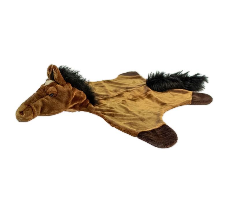 Déguisement En Peluche En Acrylique 105x130 Cm Cheval Brun Marron