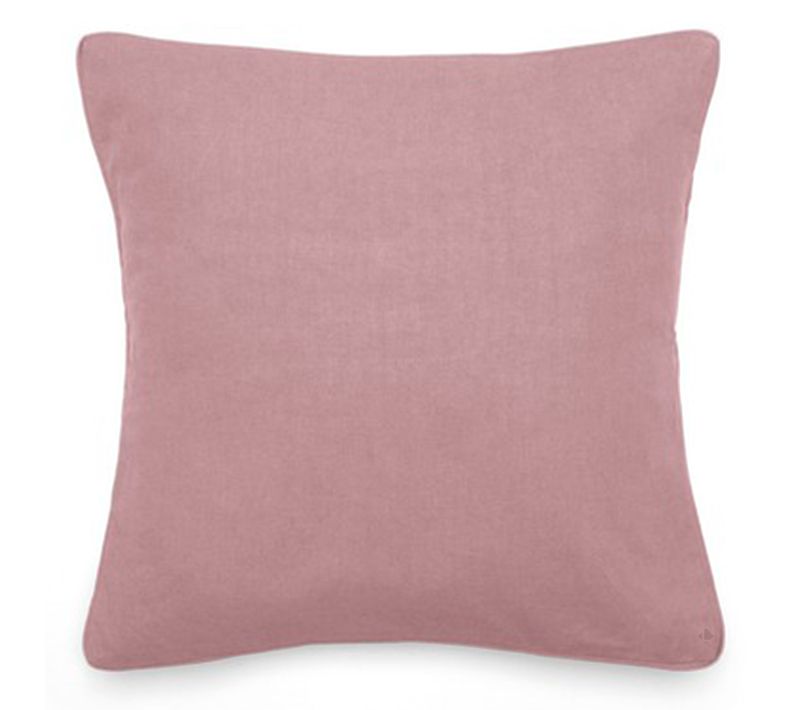 Housse De Coussin 45x45 Cm 50% Lin Et 50% Coton Collection Opera Deco Rose