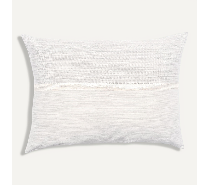 Housse De Coussin Zagora Pur Coton 250 G/m² 50x70 Cm Blanc Neige
