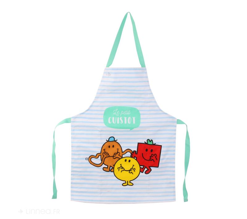 Tablier De Cuisine Enfant Monsieur Madame Vert
