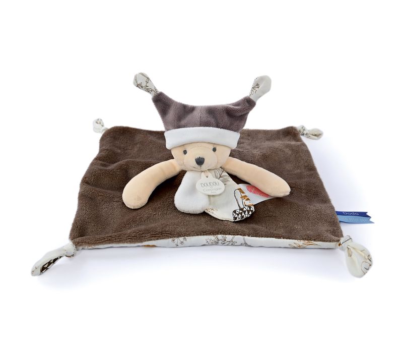 Doudou Histoire 25 Cm Polyester Les Petits Futés Ours Marron