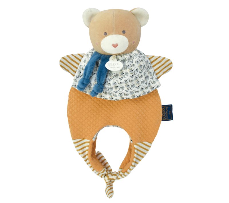 Doudou Amusette 30 Cm Polyester Collection Les Petits Futés Ours Jaune