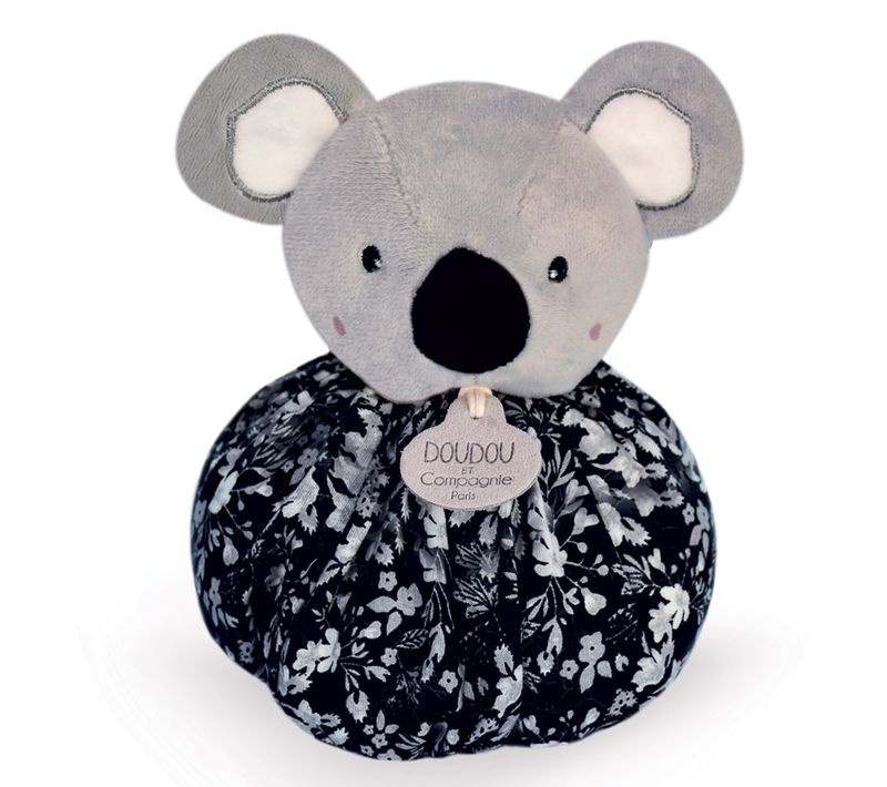 Doudou Boule 25 Cm Polyester Collection Les Petits Futés Koala Gris