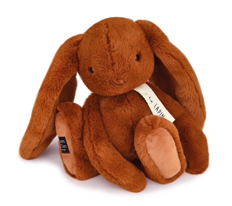 Peluche Lapin 32 Cm Polyester Collection Le Lapin Marron Cappuccino