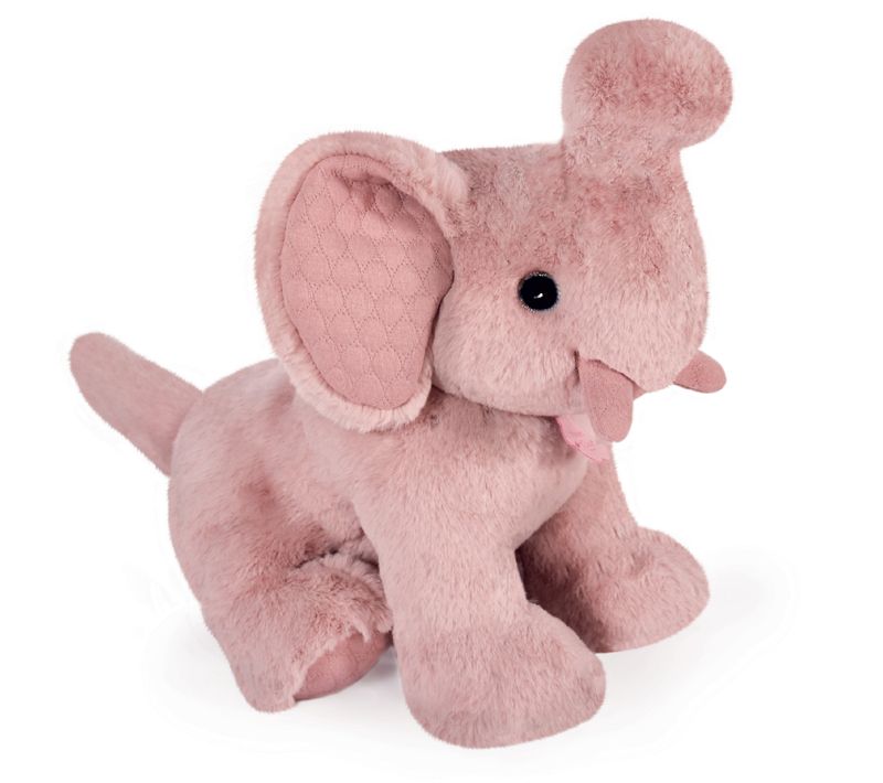 Peluche éléphant 35 Cm Polyester Collection Preppy Chics Rose